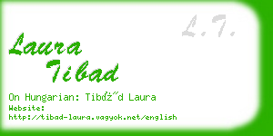 laura tibad business card